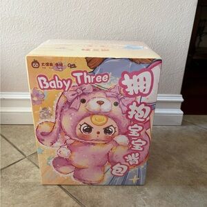 Baby Three Hugging Baby Backpack Plush Blind box.